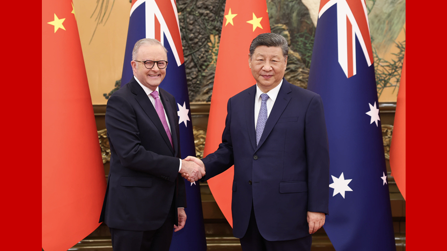 習(xí)近平會(huì)見(jiàn)澳大利亞總理